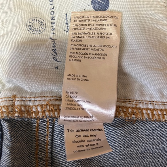 Anthropologie Pilcro Gwen Trouser Jeans Wide Leg High Rise Denim Cotton Size 28 - Picture 14 of 14